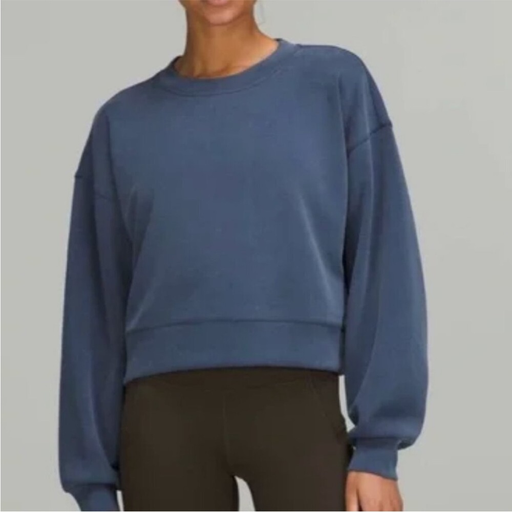 Lululemon Perfectly Oversized Cropped Crew Pullover Softstreme